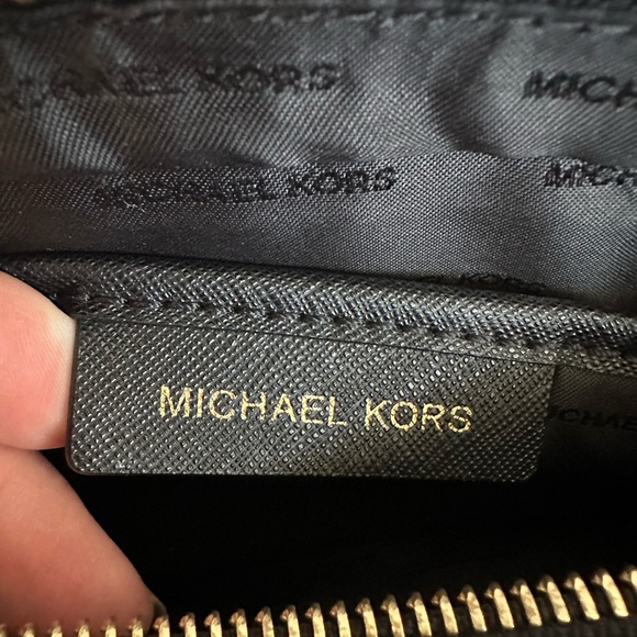 Michael Kors Black Crossbody Jet Set Bag with Gold Accents - Picture 9 of 10